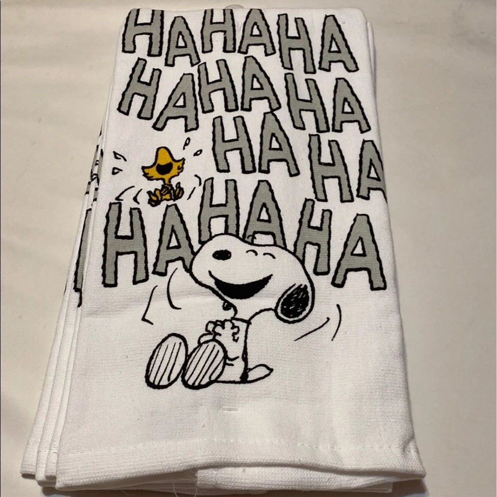 New Peanuts Snoopy & Woodstock 2 kitchen hand towels